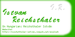 istvan reichsthaler business card